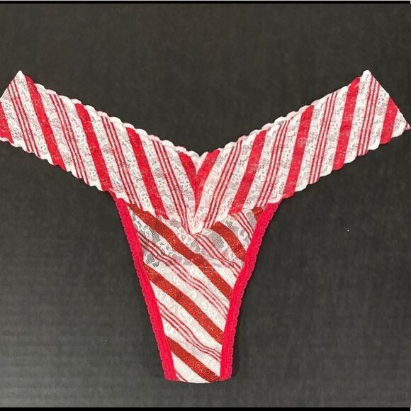 Victorias Secret Christmas and Everyday one size lace glitter thong fits M L - Picture 5 of 8
